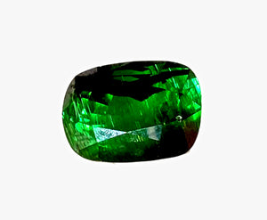 Tourmaline - 11.22 Carats green cushion cut. Unheated. #DA08