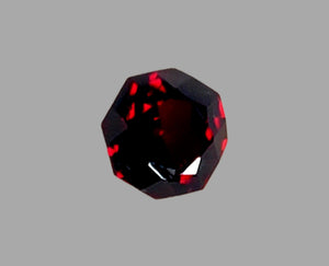 Red Garnet spessartite - 2.89 carats. Hexagon Shape Unheated, # DG600055B