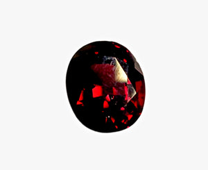 Red Garnet spessartite - 3.28 carats. Oval Shape. Unheated, # DG600069B