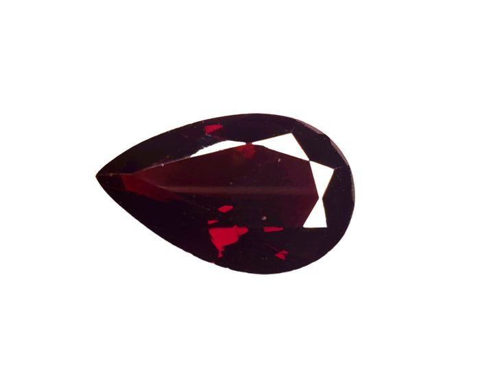 Red Garnet spessartite - 14.60 carats. Pear Shape Unheated, # DG600064