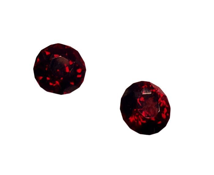 Red Garnet spessartite - 4.38 carats. Round Shape Unheated, # DG600068