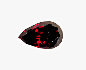 Red Garnet spessartite - 4.69 carats. Pear Shape. Unheated, # DG600065A