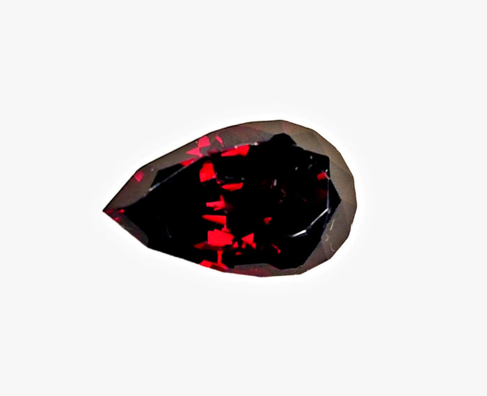 Red Garnet spessartite - 4.69 carats. Pear Shape. Unheated, # DG600065A