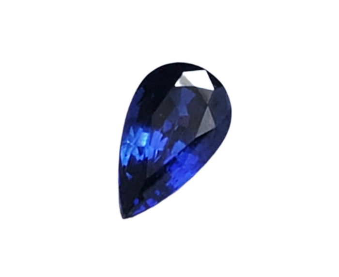 Blue Sapphire - 1.66 carats, royal blue pear shape , unheated. #DS3000064